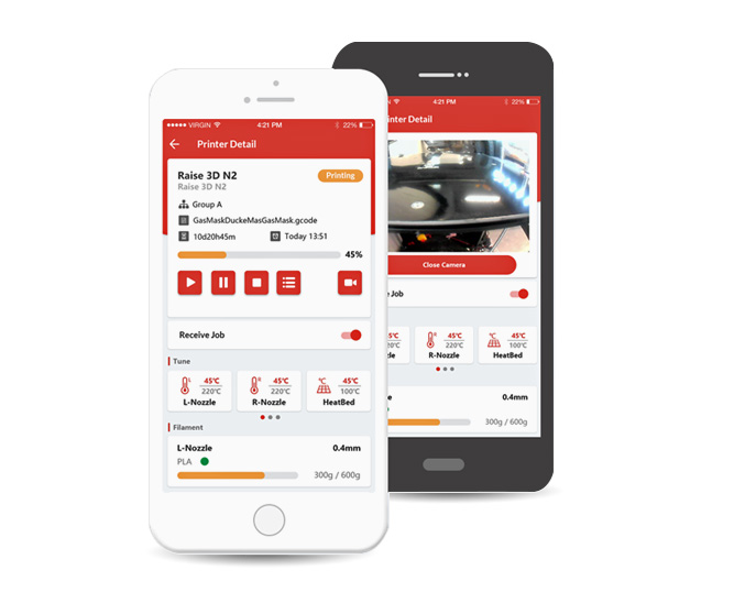 raise_e2_3d_drucker_cloud_mobile Raise 3D RaiseCloud für Mobilgeräte