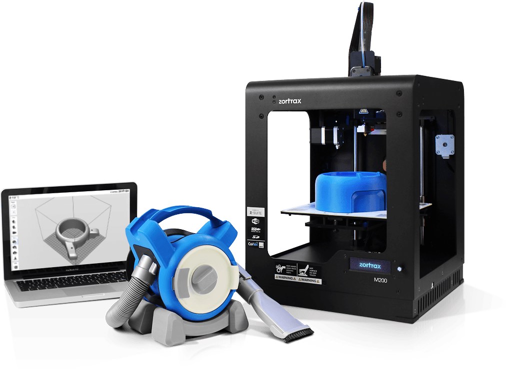 Zortrax 3D-Drucker mit Produkt Zortrax 3D-Drucker mit Produkt