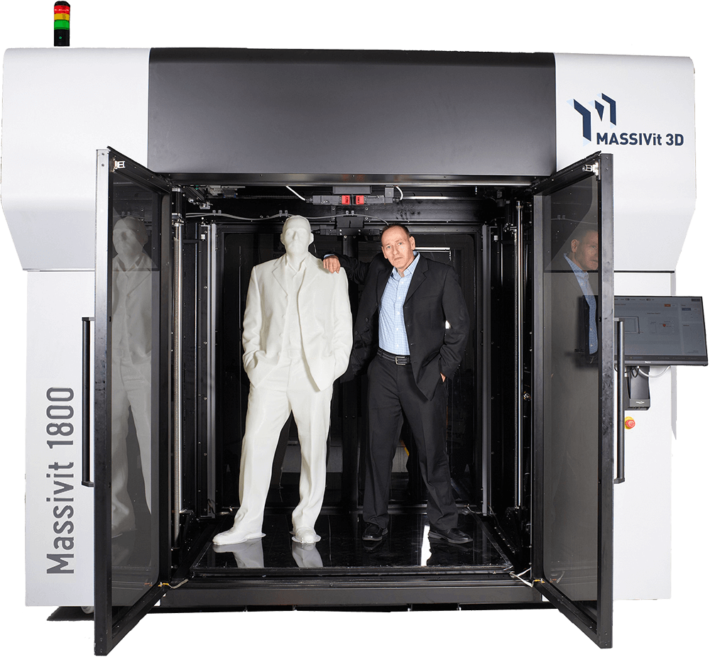 Massivit 1800 pro open house demo 3D Druck XXL