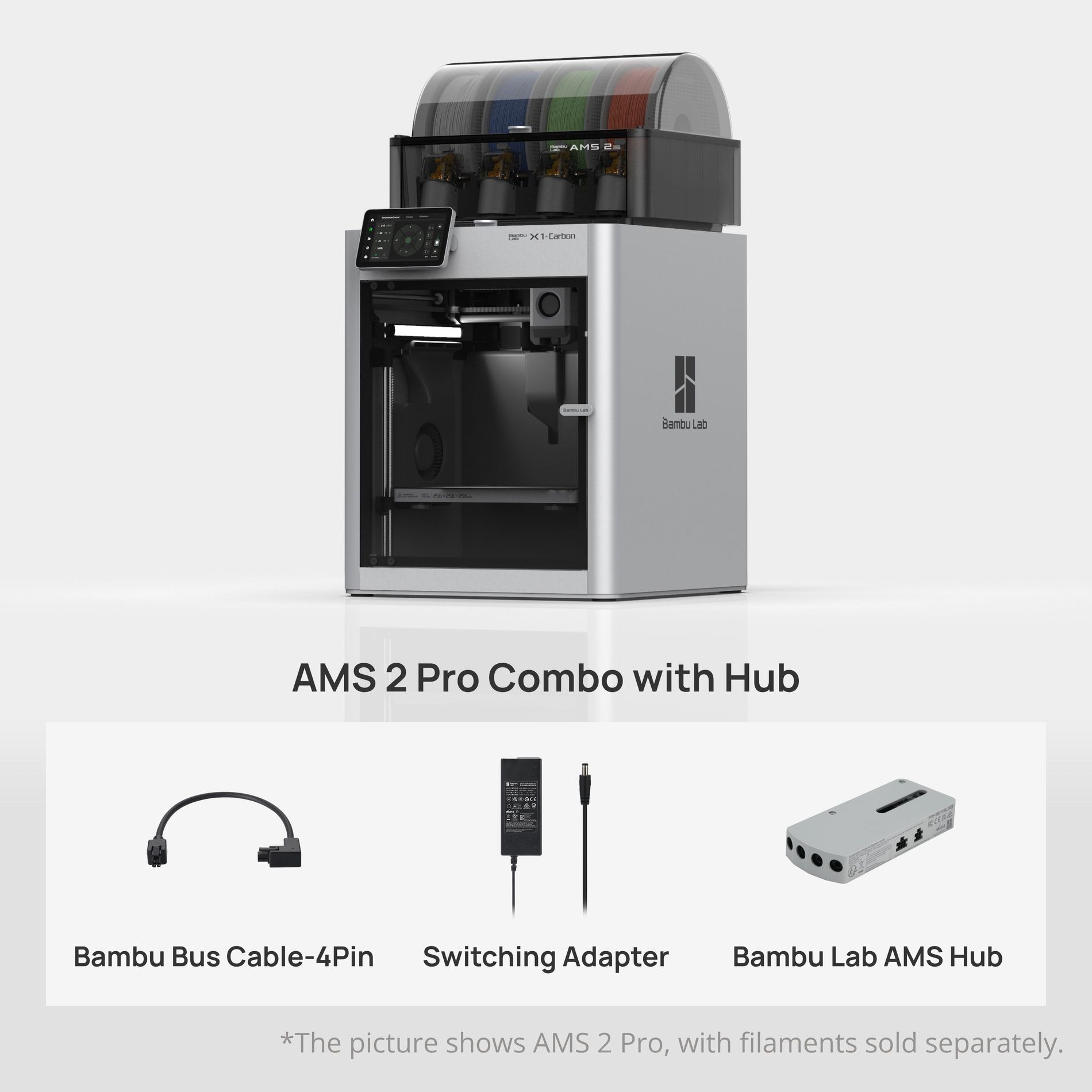 Bambu Lab X1C AMS 2 Pro Combo + Hub