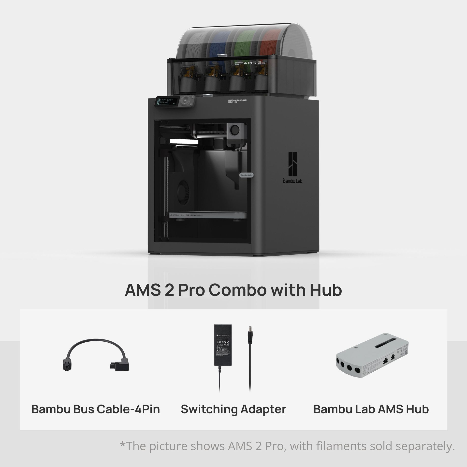 Bambu Lab P1S AMS 2 Pro Combo mit Hub