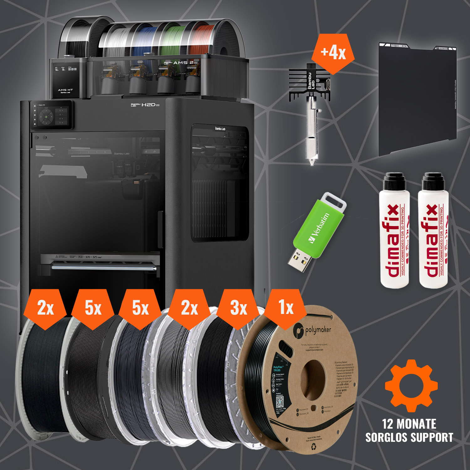 Bambu Lab H2D Pro Industrial Bundle