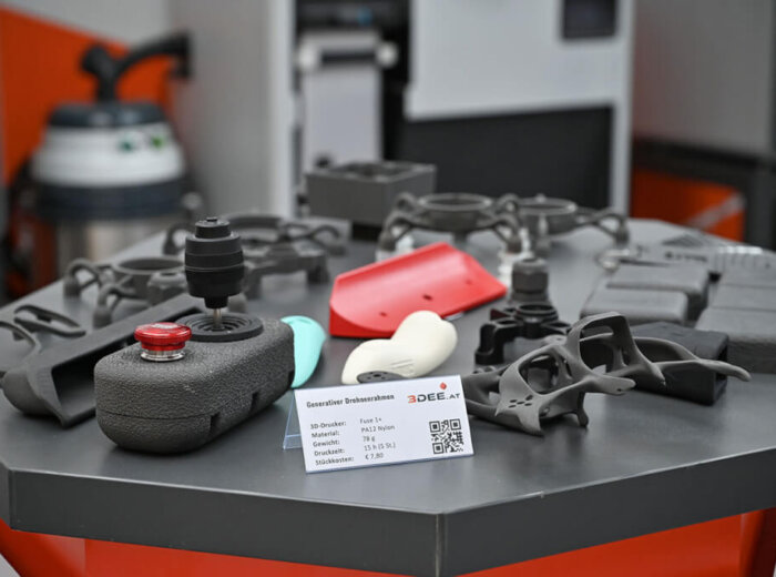 3D-Drucker Showroom SLS Teile