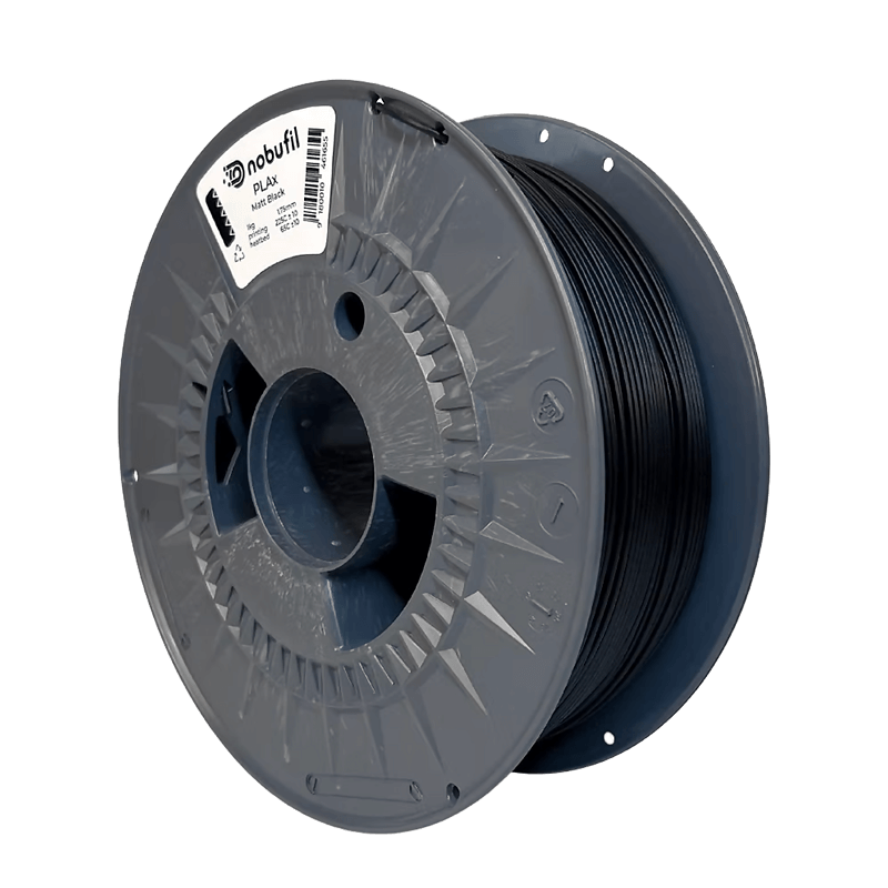 Nobufil PLAx Mattschwarz Filament Spule
