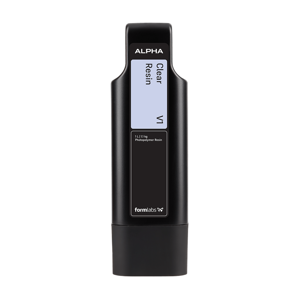 Formlabs Alpha Clear Resin 1 Liter transparente Kunstharzkartusche
